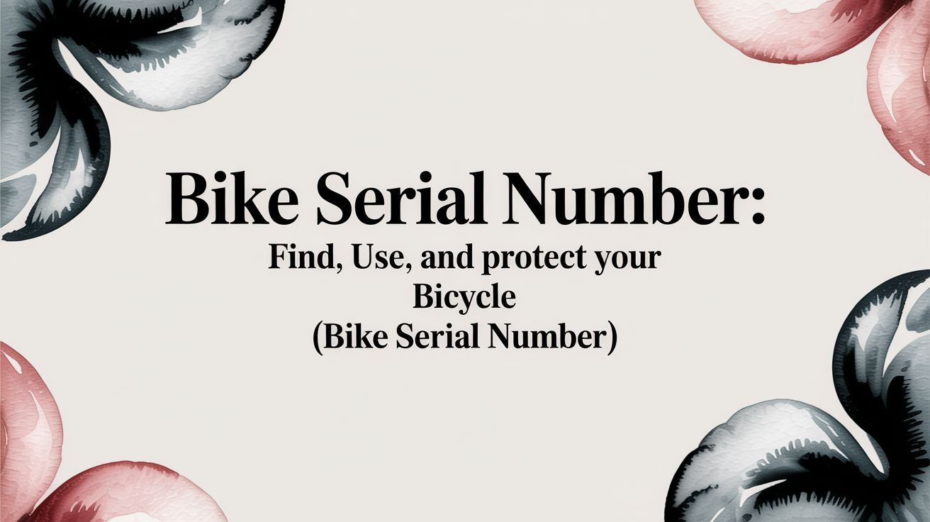 Bike Serial Number: Find, Use, and Protect Your Bicycle (bike serial number)