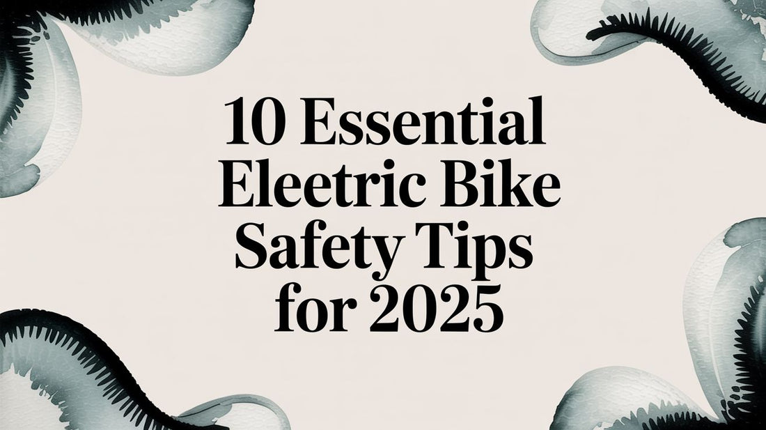 10 Essential Electric Bike Safety Tips for 2025