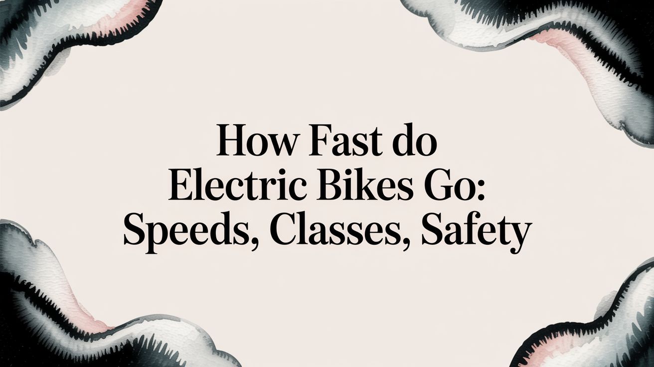 how fast do electric bikes go: speeds, classes, safety