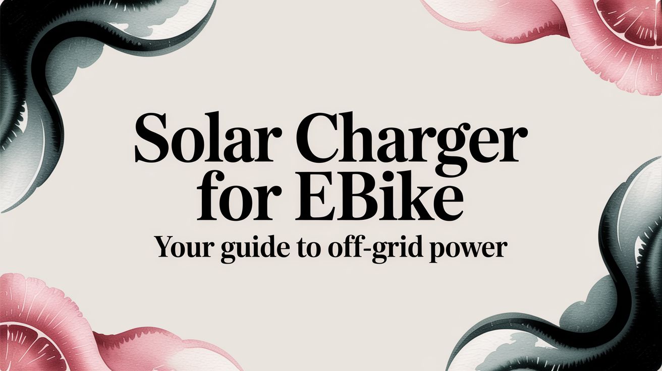 Solar Charger For Ebike Your Guide To Off-Grid Power